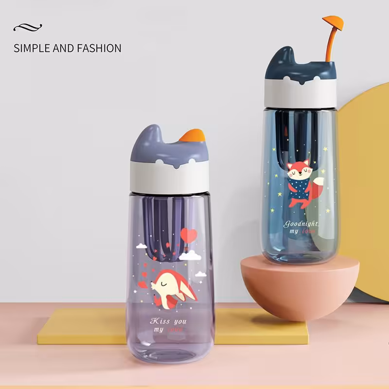 قمقمه 430  میلی لیتری دیتاکس طرح روباه