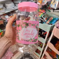 بانکه جاحبوبات گلدار بزرگ سایز 5