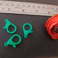 قفل سیلیکونی  3 سانتی سبز ،تک عددی