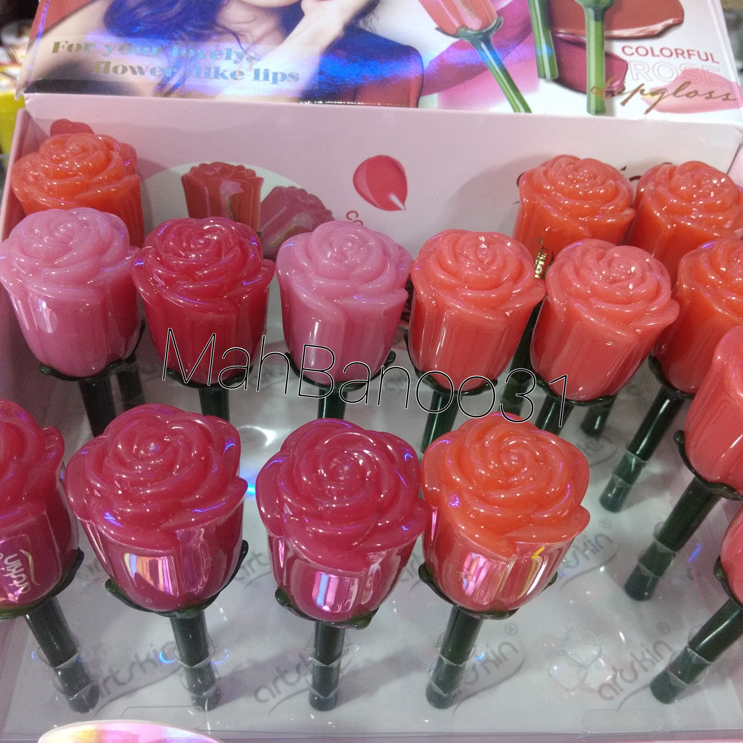رژ لب مایع فانتزی طرح گل