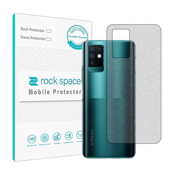 گلس محافظ پشت گوشی اینفینیکس Note 10 مدل نانو هیدروژل مات برند راک اسپیس کد 15839M