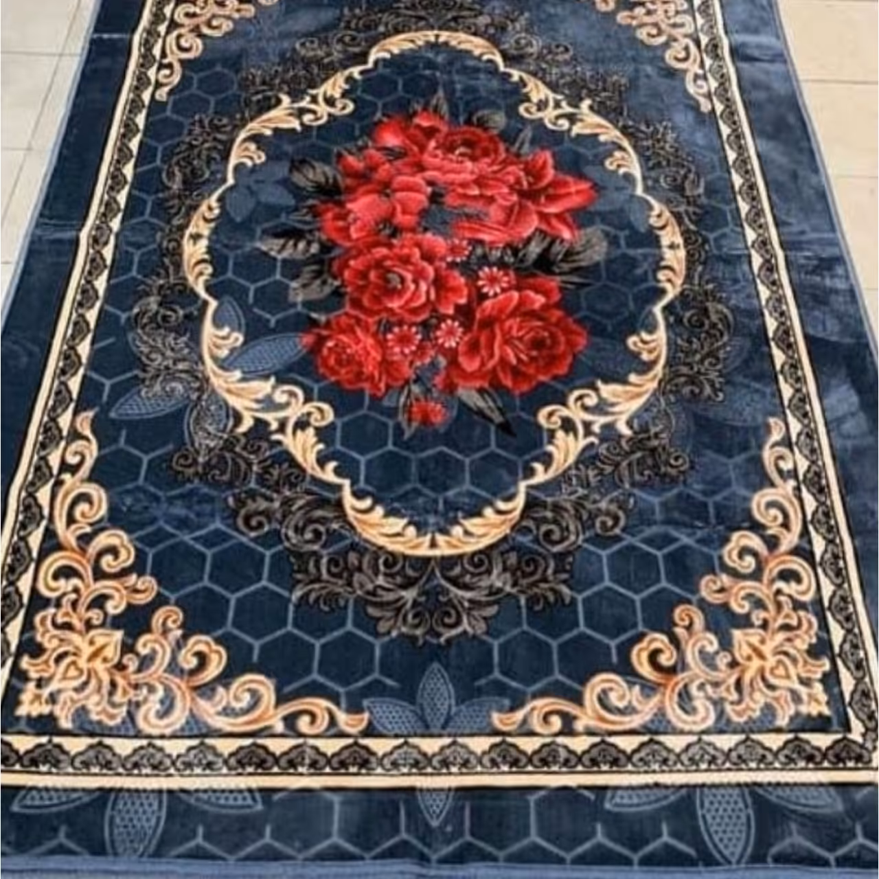 روفرشی مخمل طرح برجسته مدل رویال