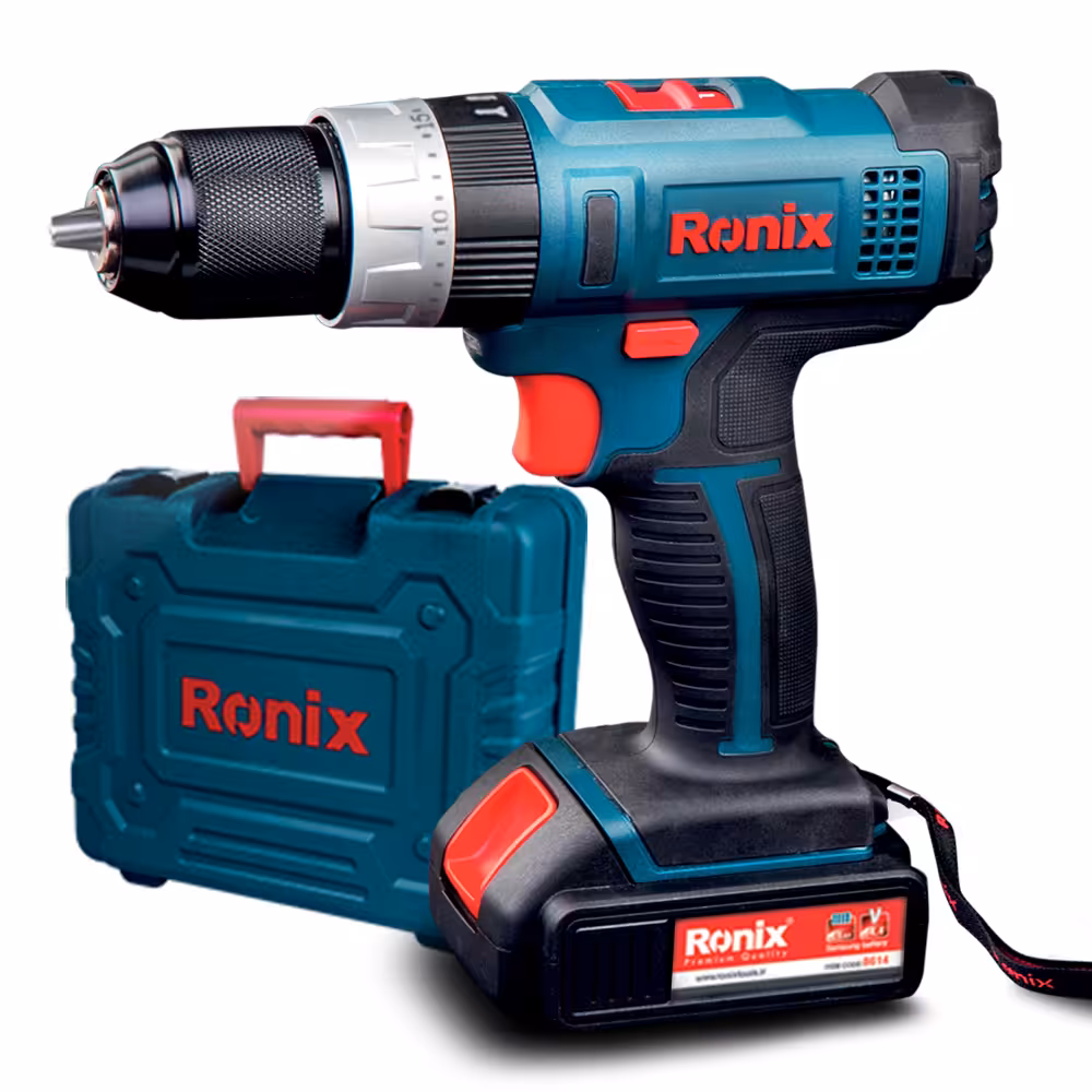 دریل پیچ گوشتی شارژی 8614 رونیکس (14.4 ولت لیتیوم)