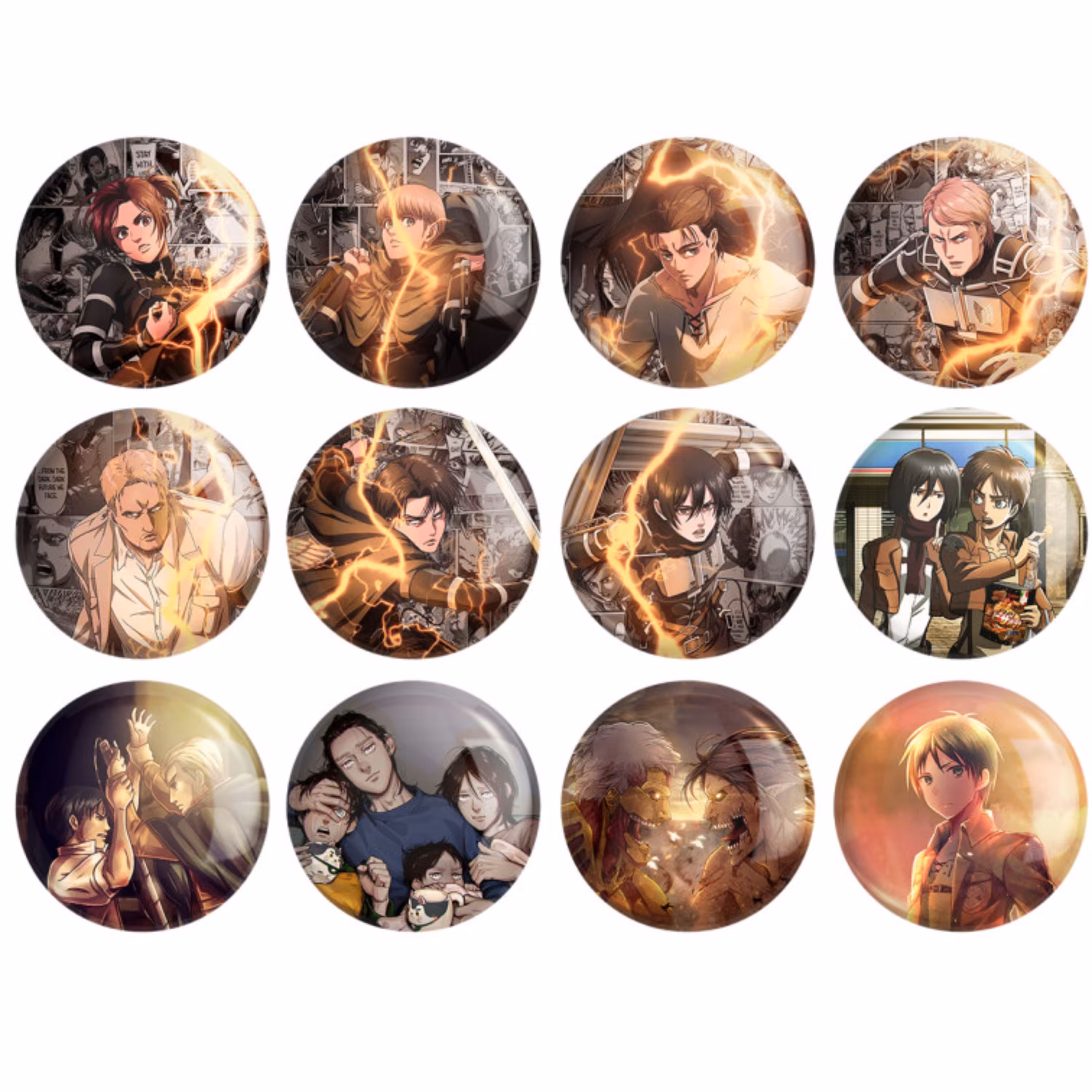 پیکسل مدل انیمه اتک آن تایتان با تخفیف ویژه مجموعه 12 عددی