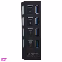 هاب 4 پورت USB 2.0 پورتز مدل HI-SPEED