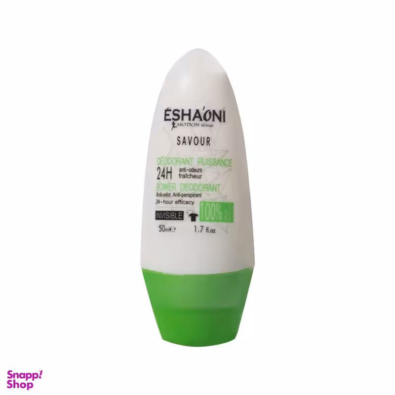 رول ضد تعریق اشااونی مدل savour حجم 50 میلی لیتر