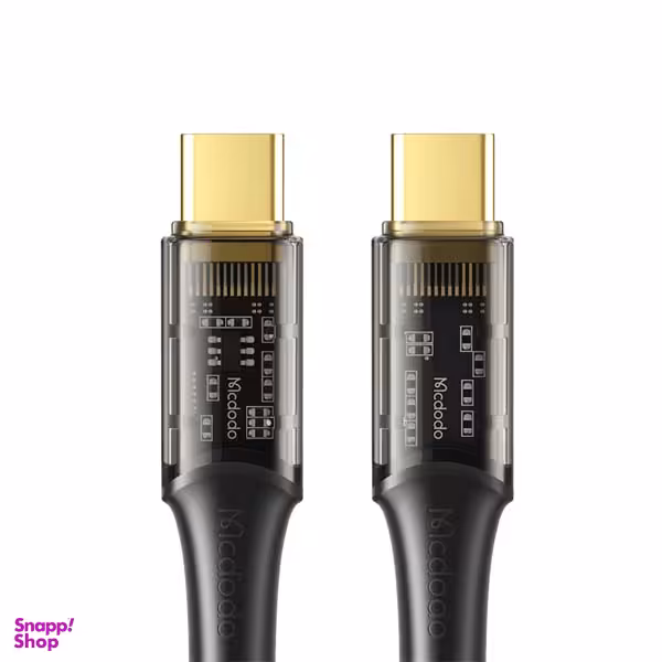 کابل تبدیل USB-C مک دودو مدل Type-C to Type-C Transparent طول 1.8 متر
