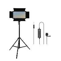 کیت تولید محتوا پروژکتور U600 RGB ، پایه 801 و میکروفون BY-M1S