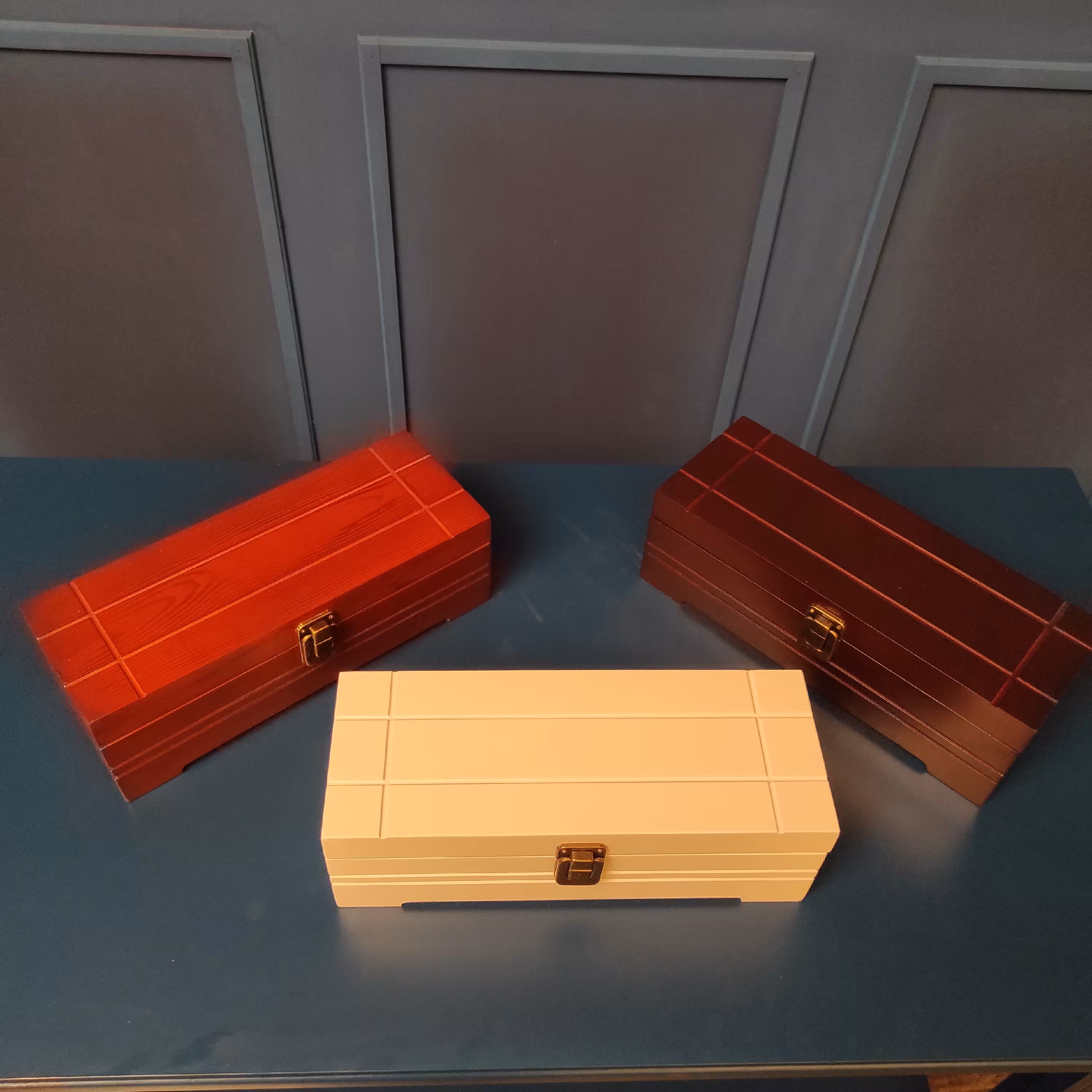 جعبه چای کیسه ای دکورستیک مدل یاس با قفل چمدانی پس کرایه