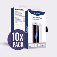 دلفی پک 10 تایی گلس سفید محافظ صفحه نمایش مدل SafiGlass Plus آیفون 8 پلاس - Hiapple.ir