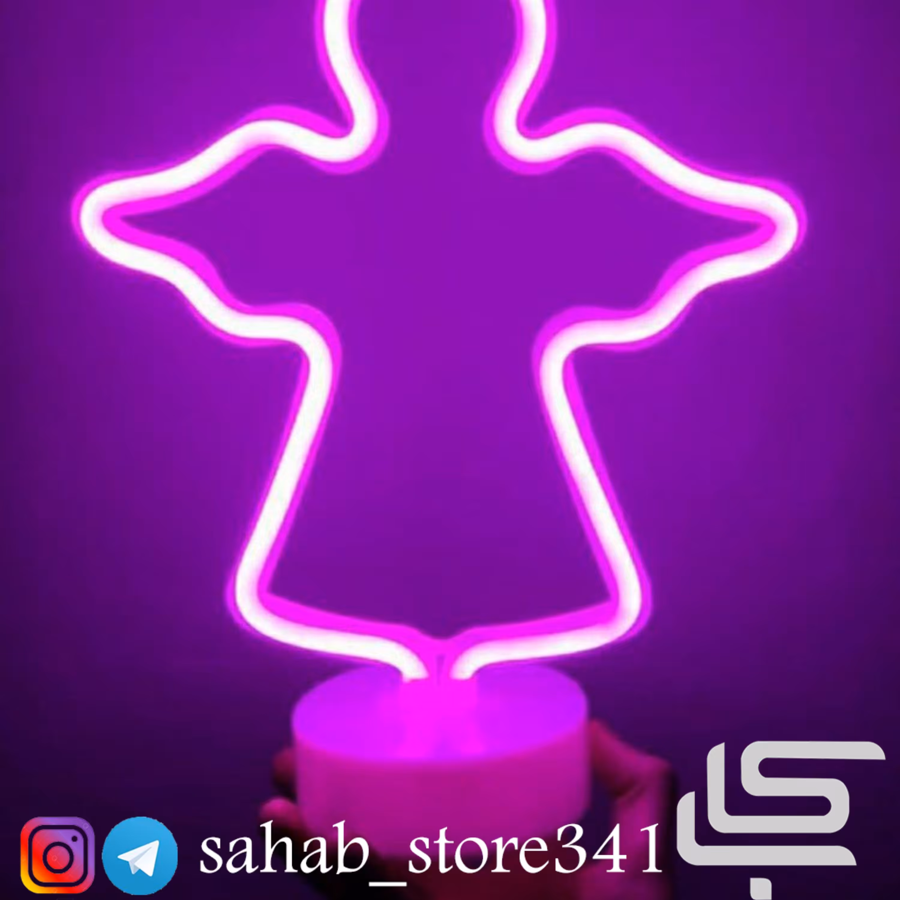 چراغ خواب فرشته نئونی