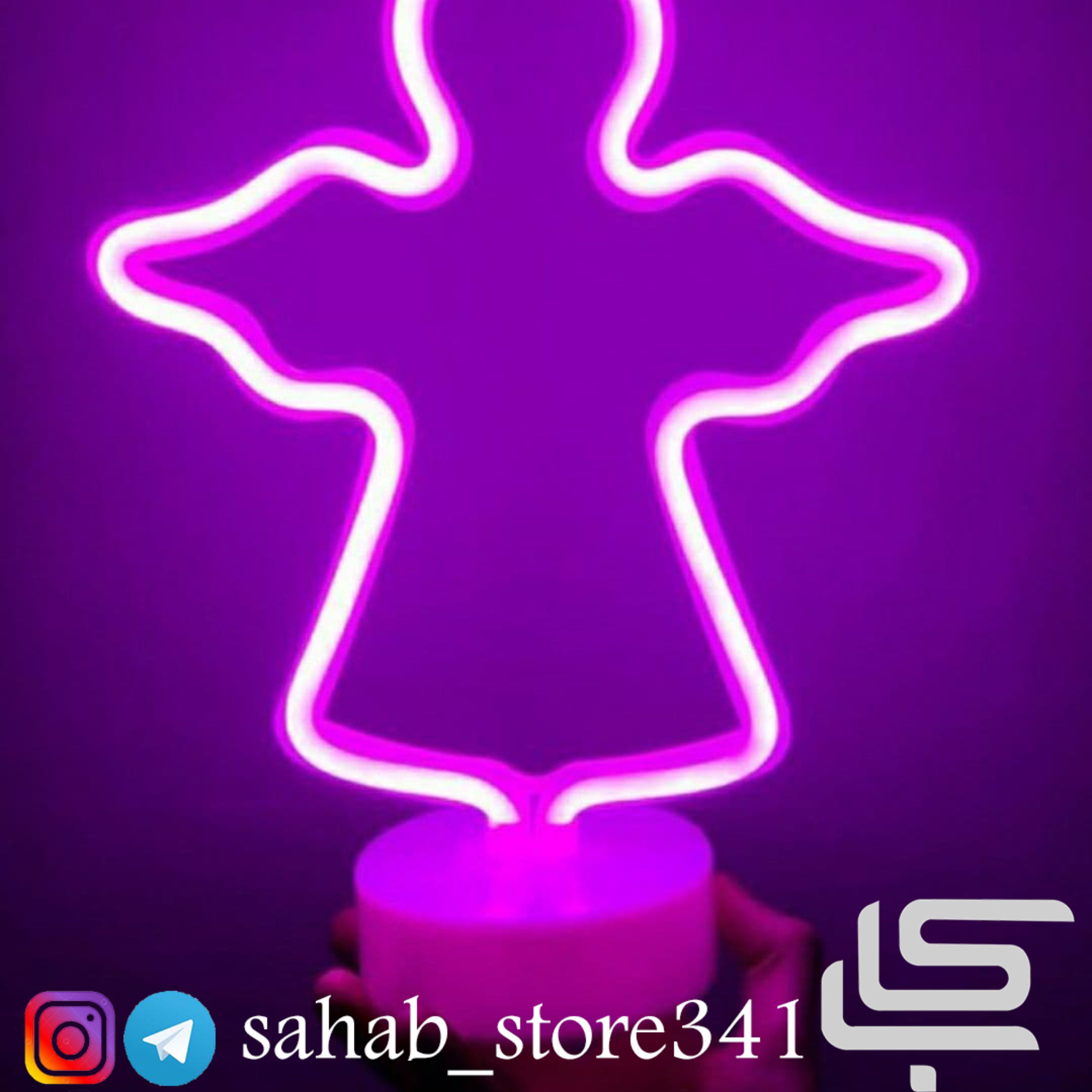 چراغ خواب فرشته نئونی