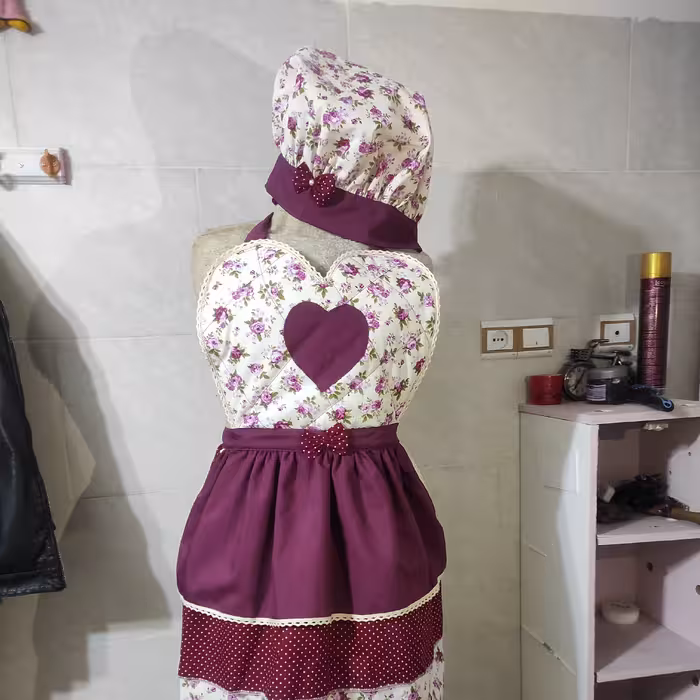 پک دستکش فرو پیشبند و کلاه آشپزی