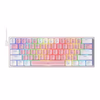 قیمت و خرید کیبورد گیمینگ باسیم ردراگون مدل FIZZ K617 Pink White | یاس ارتباط