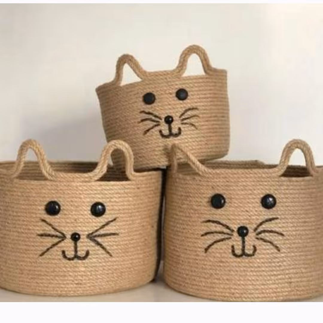 سبدهای نظم دهنده اتاق کودک مدل گربه