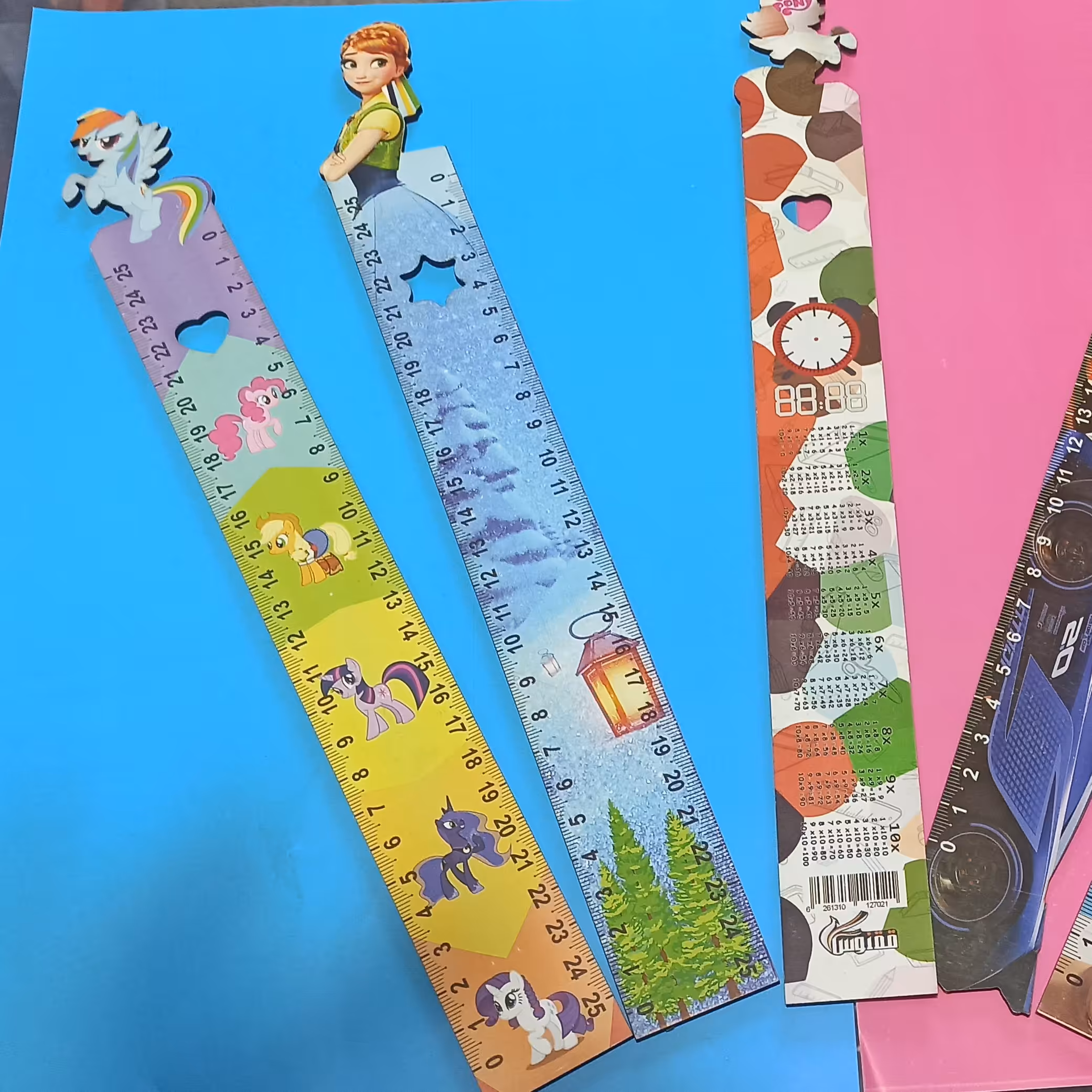 خط کش چوبی 25 سانتی انیمیشنی