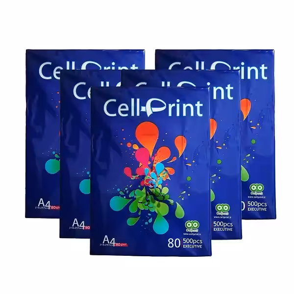 کاغذ A4 سل پرینت مدل پلاس بسته 5 عددی