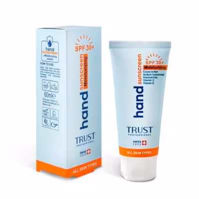 کرم تخصصی دست ضد آفتاب و آبرسان  SPF30 بی‌رنگ تراست