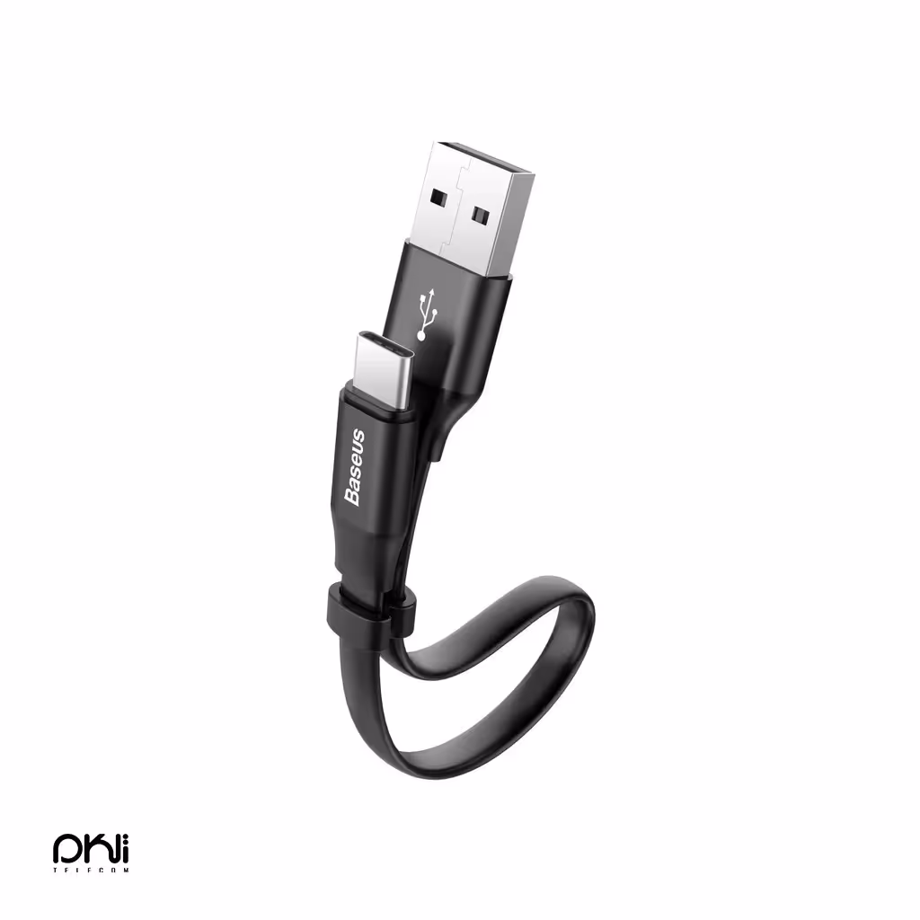 کابل تبدیل USB به TYPE-C بیسوس 23 سانتی مدل CATMBJ-01 - تلکام