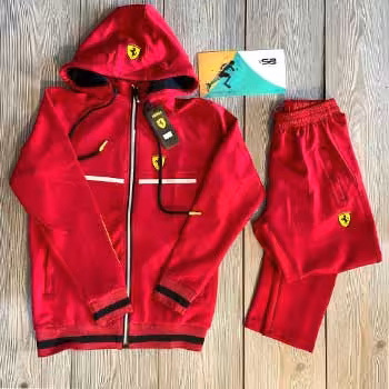 ست ورزشیه بچه گانه کلاه دار تمام زیپ طرح یورش