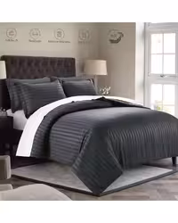 سرویس لحاف روتختی دو نفره 8 تکه عرض 140 دو رویه نوک مدادی ای اس اف ASF مدل هتلی