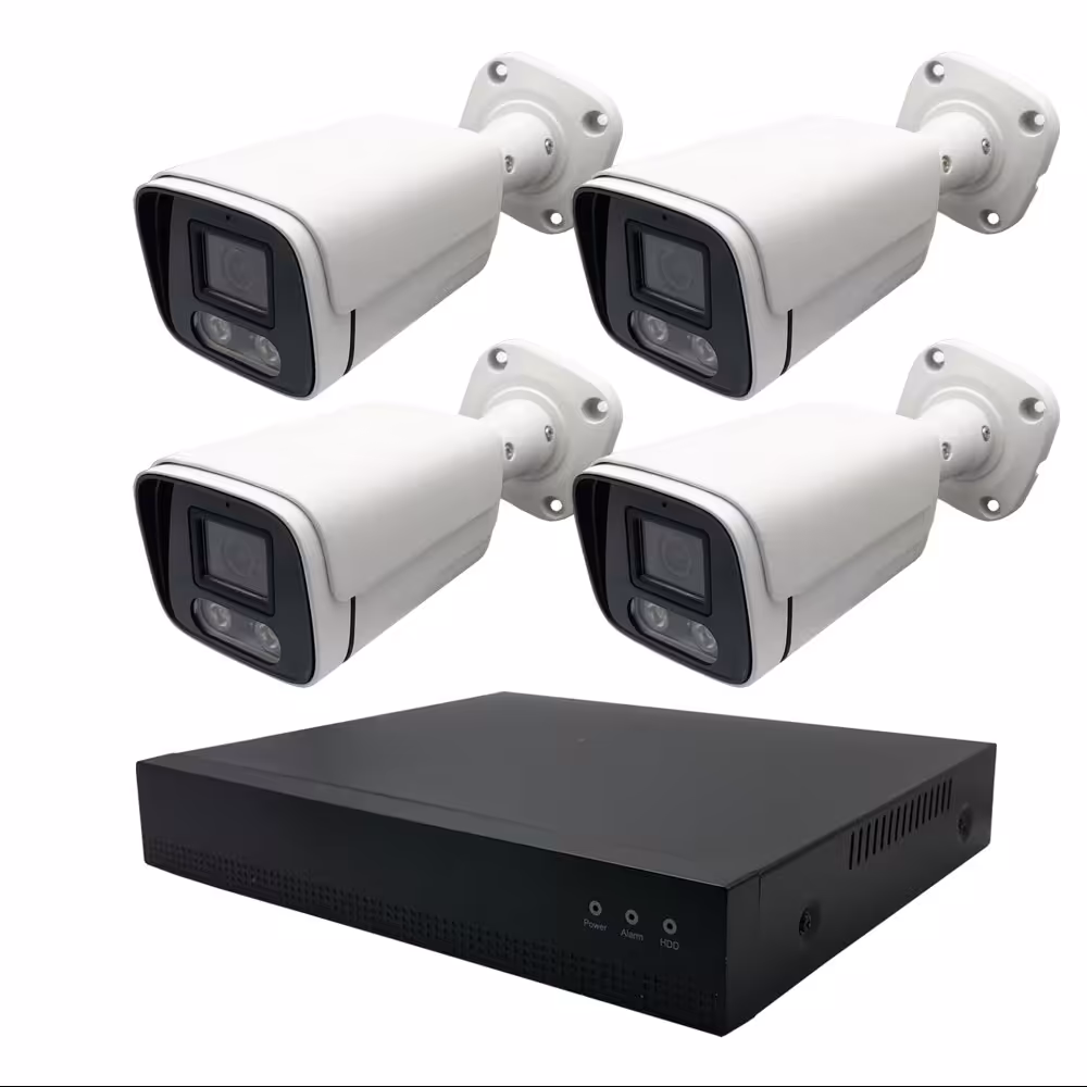 پک دوربین مداربسته 2 مگاپیکسل کیس فلزی وارم لایت