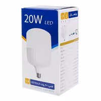 لامپ 20 وات ال ای دی استوانه ای پارس ارمغان با یکسال ضمانت سفید و آفتابی 