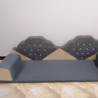 پشتی خلیجی مبل نما فومی طرح دار با پارچه مخمل مبلی،جنس عاالی