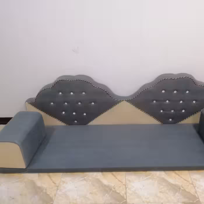 پشتی خلیجی مبل نما فومی طرح دار با پارچه مخمل مبلی،جنس عاالی