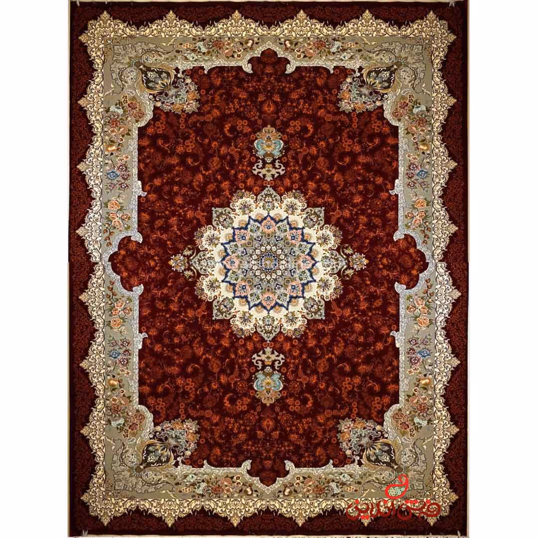 فرش ماشینی شاهکار صفویه 5464 قرمز