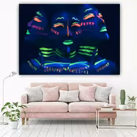 پوستر پارچه شمعی مدل بک دراپ طرح شاین