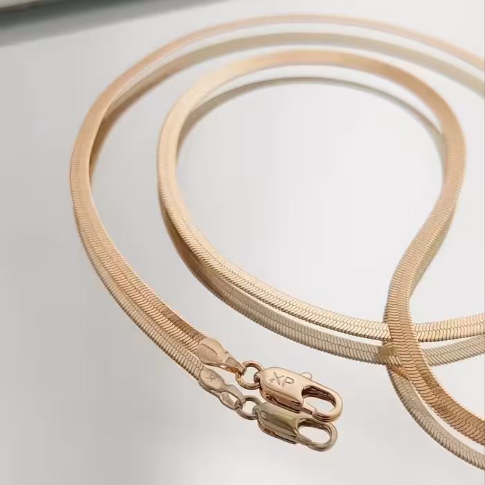 زنجیر ژوپینگ ماری طرح طلا رنگ ثابت و ضدحساسیت