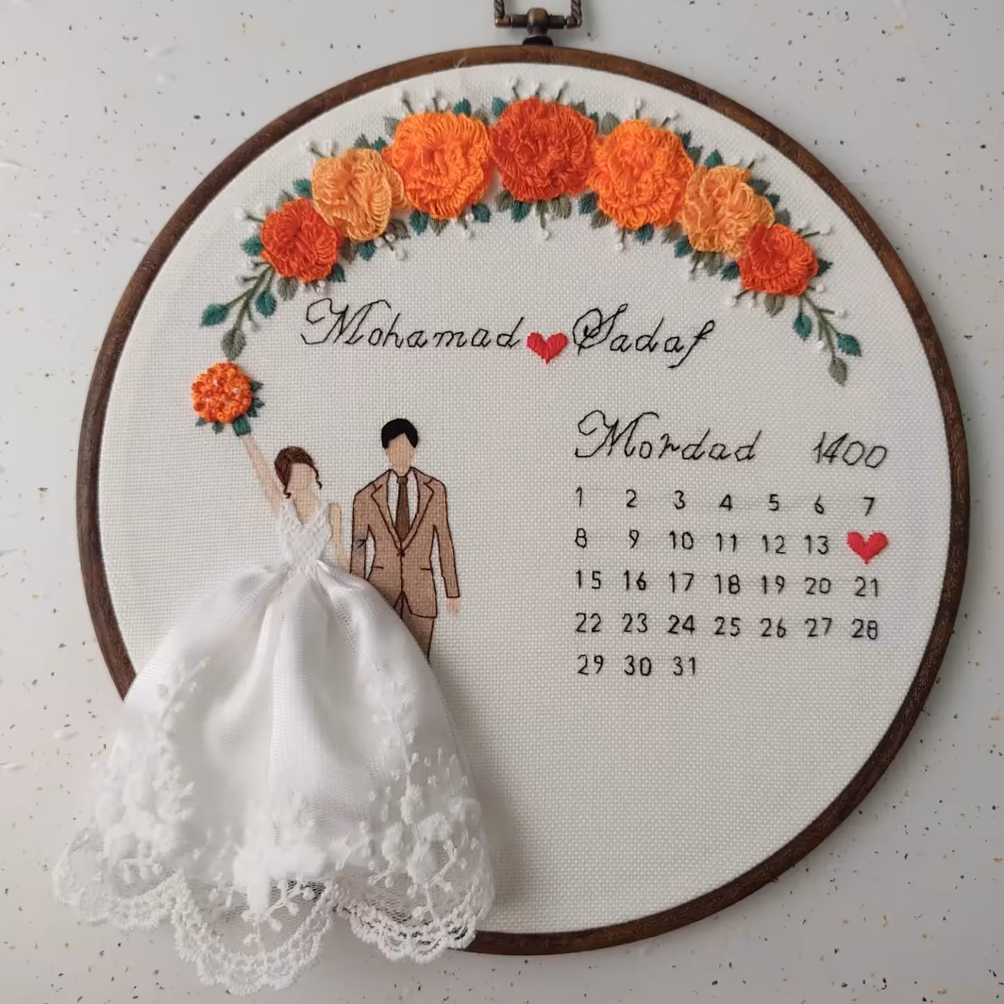 تابلو عروس و داماد