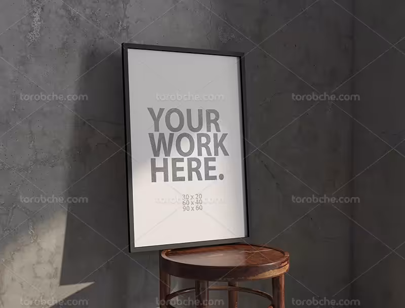 موکاپ PSD قاب عکس | گرافیک با طعم تربچه