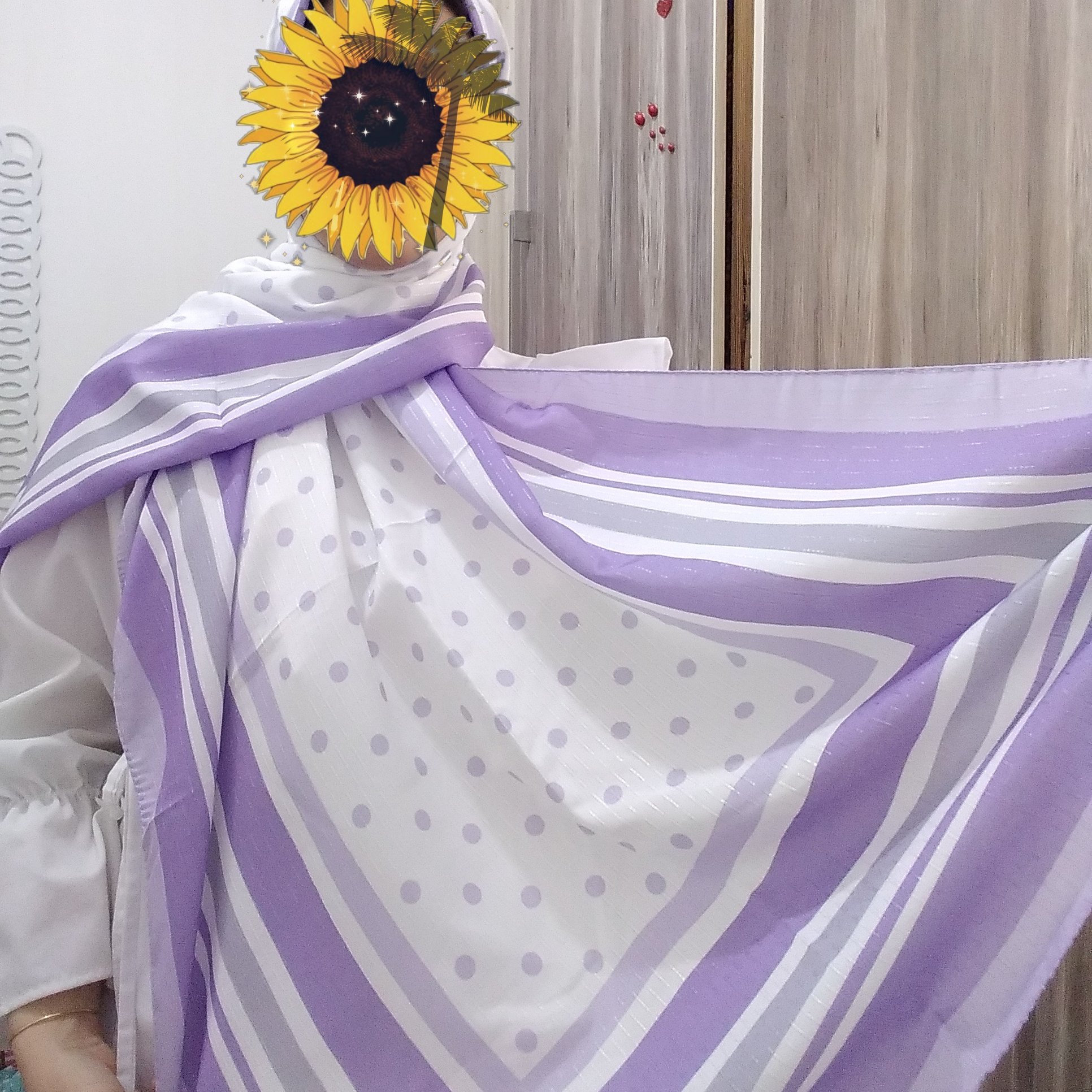 شال نخی بهاره بنفش