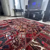 فرش چهل تیکه  145x2 متر  تهیه شده از فرشهای  گوشتدار  همدان  تبریز  ..... مناسب  دکوراسیون  منزل 