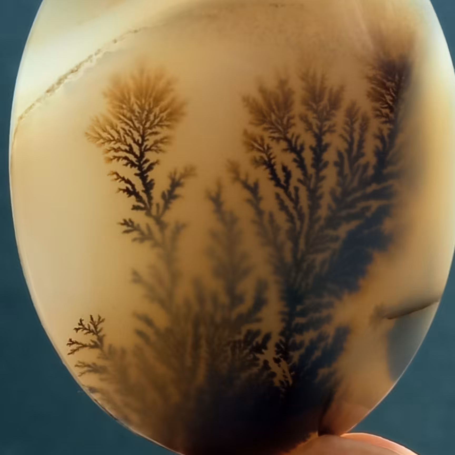 نگین فوق کلکسیونی شجر بینظیر قائن ابعاد 32در26 بسیار زیبا و خاص