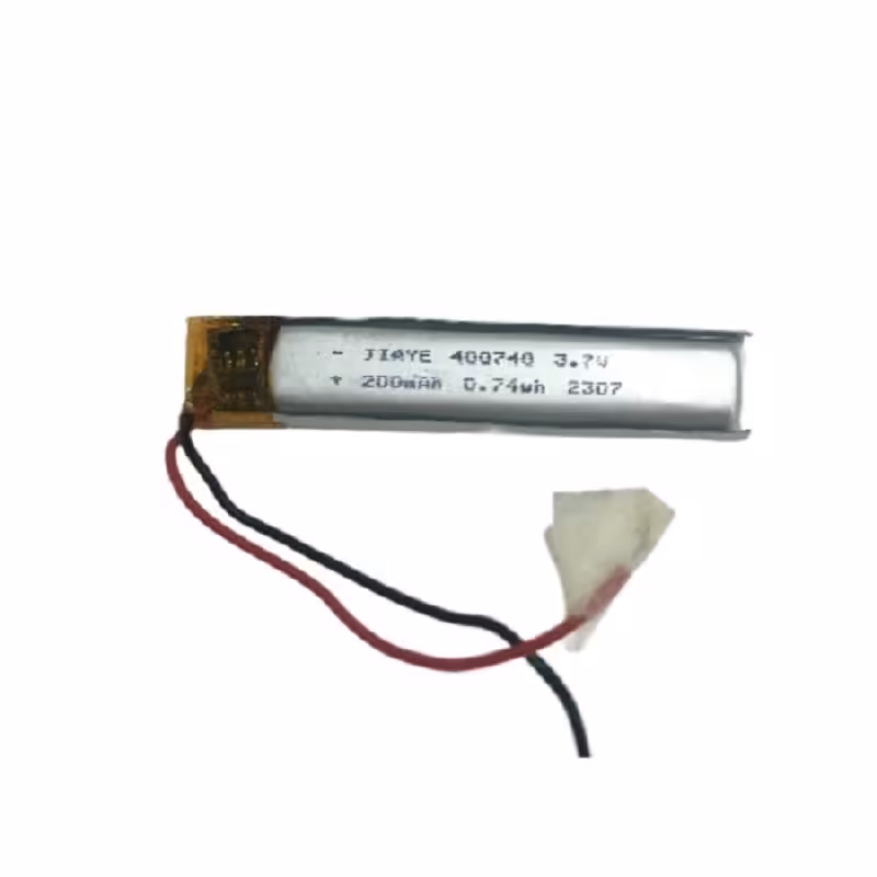 باتری لیتیومی مدل 400740 با ظرفیت 200 میلی آمپر ساعت