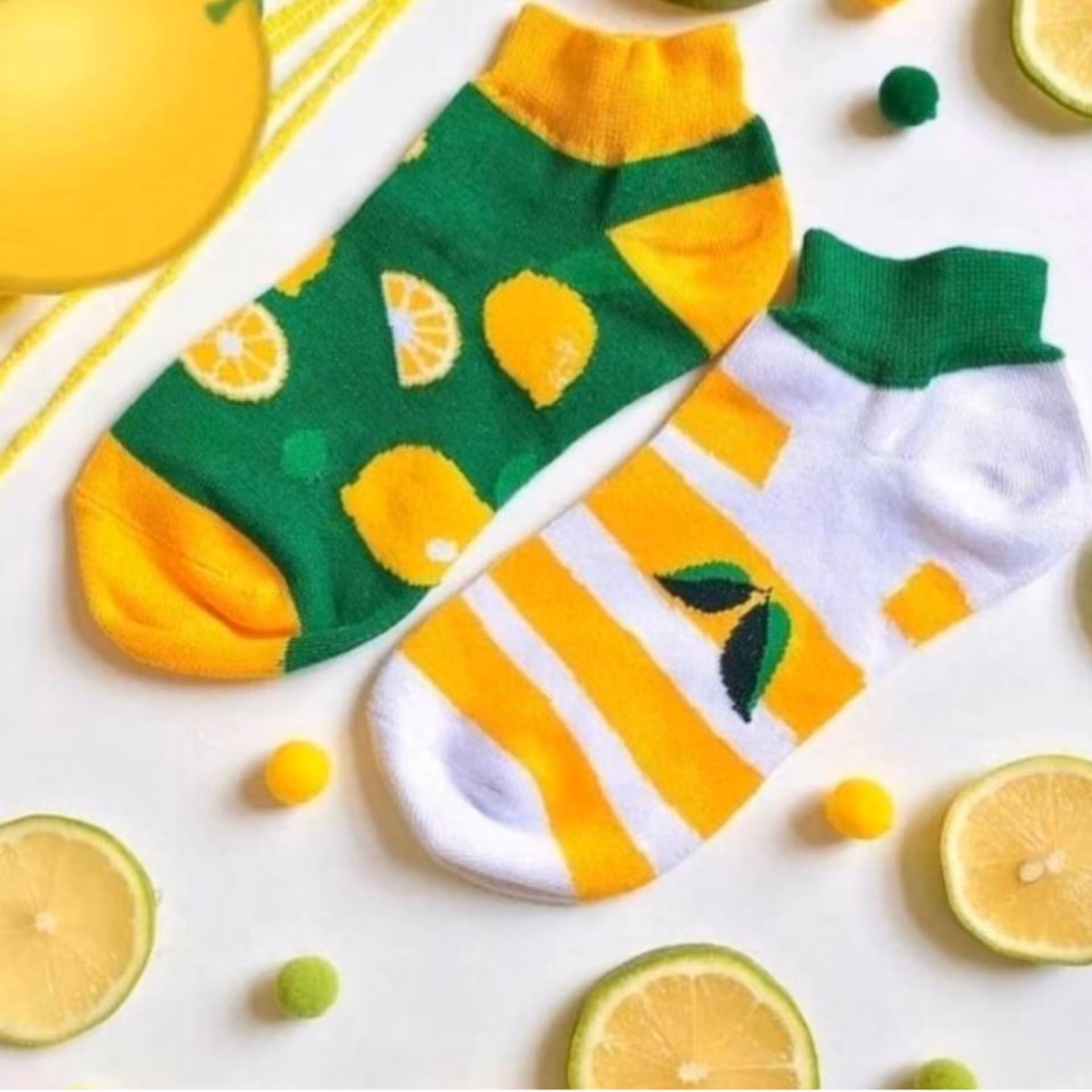 جوراب فانتزی تا به تا طرح لیمو