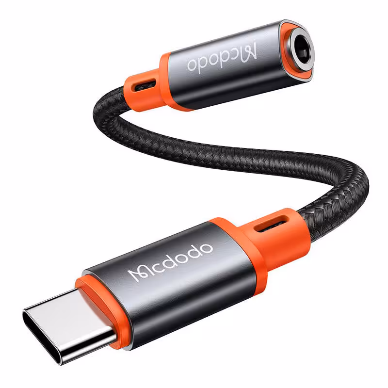 مبدل Type-C به جک 3.5mm مادگی برند Mcdodo مدل CA-7561Mcdodo CA-7561 USB-C To 3.5mm Adapter