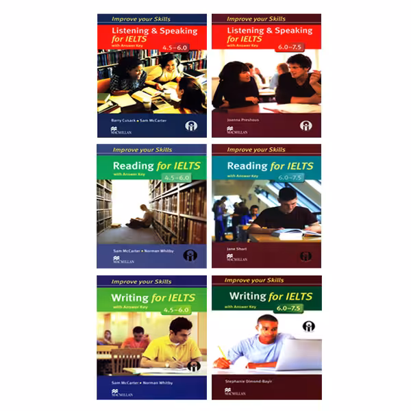 کتاب Improve Your Skills For IELTS اثر جمعی از نویسندگان انتشارات الوندپویان 6 جلدی