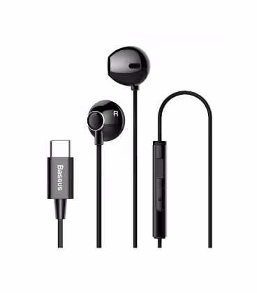 هدفون باسئوس مدل C06 Encok Wired Earphone NGC06-01 کانکتور تایپ سی