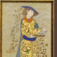 نقاشی ایران (نگارگری)  سبک دوره صفویه رضا عباسی نگارگر معروف دوره صفوی