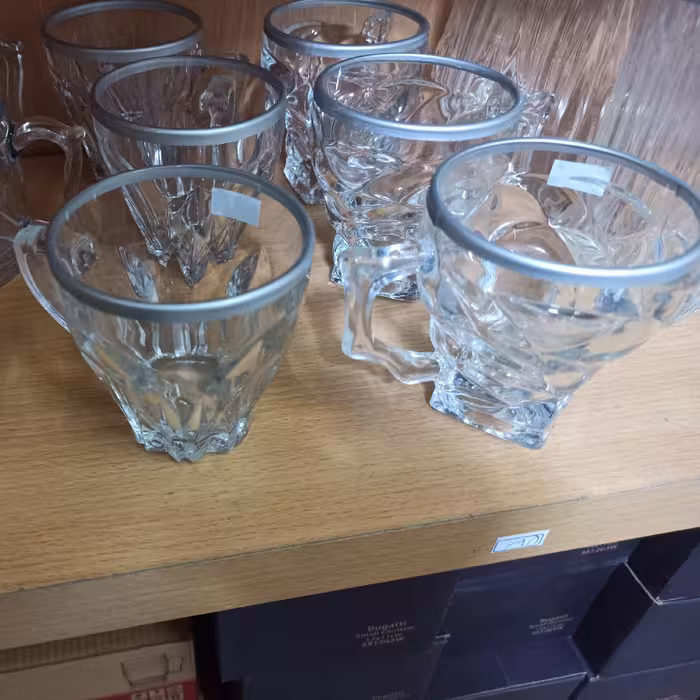 استکان لب نقره ای 