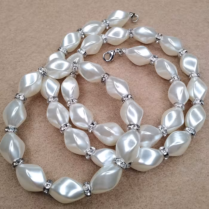 ست گردنبند و دستبند طرح مروارید