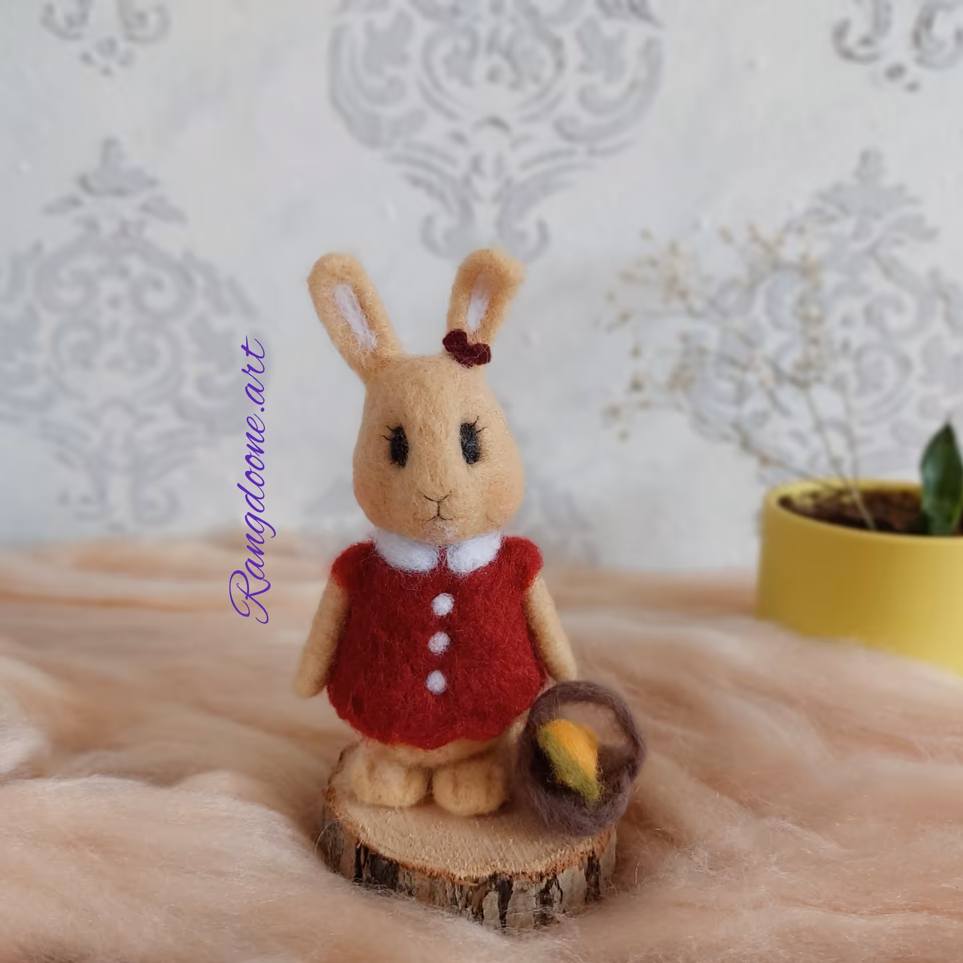 عروسک خرگوش کچه دکوری 