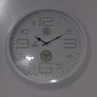 ساعت دیواری سه موتوره مارک هابلوت رنگ سفید 