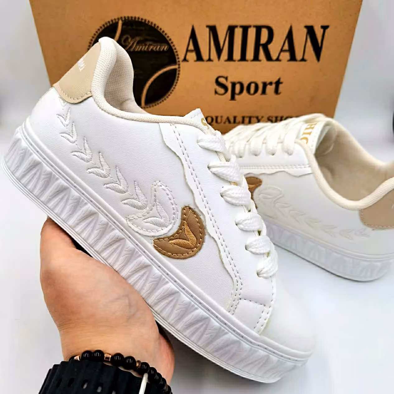 کتانی گندمی زنانه و دخترانه سفیدکرم (کیفیت اصلی) قیمت تولید ارسال رایگان 