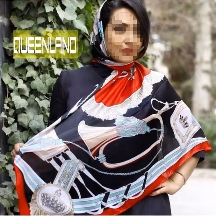 روسری نخی کجراه 120cm
