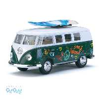 ماشین فلزی فولکس گلدار Volkswagen Classical Bus 1962